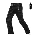 Naturehike Pantalon d'hiver chaud ultra léger pour femme - Fermeture éclair double face - Pantalon d'extérieur / camping - Imperméable - En duvet de canard, Noir, M