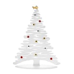 Alessi Bark for Christmas BM06 / 70 W -Design Tree-Shaped Christmas Decoration, in Colored Steel with Epoxy Resin, White with Porcelain Magnets