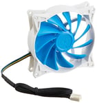 SilverStone SST-FQ91 - FQ Series Silent Computer Case Cooling Fan 92mm PWM, High Airflow, blue-white