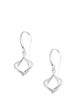 Simply Silver Polished Interlink Fishhook Earrings