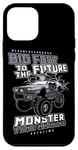 Coque pour iPhone 12 mini Camion de machine amusant des années 80 Monster Time pour garçons et enfants