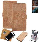 FOR Nokia C10 SMARTPHONE CASE COVER WALLETCASE CORK