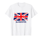 Vintage Lovers Union Jack Flag City Gloucester T-Shirt