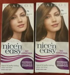 2X CLAIROL NICE AND EASY 76 LIGHT GOLDEN BROWN.