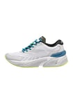 FILA Women's Raceway Running Shoe, Gray Violet-Safety Yellow-Blue Coral, 3 UK