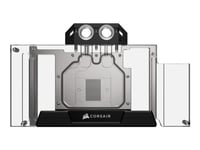 Corsair Hydro X Series Xg5 Rgb 30-Series Founders Edition - Video Card Gpu Liquid Cooling System Waterblock - Nickelpläterad Kopparbas - Klar - För Nvidia Geforce Rtx 3090 Ti