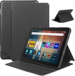 Étui Pour Tablette Fire Hd 8 (12e/10e Génération, 2024/2022/2020), Ne Convient Pas Pour Ipad Samsung, Avant Pliable En Cuir Et Arrière En Tpu Souple Pour Tablette Fire Hd 8/Plus/Kids/Kids Pro, Réveil