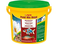 Sera Pond Mix Royal, Dammfisk, Torr Fiskmat, Mix, Vitamin A, Vitamin B1, Vitamin B2, Vitamin C, Vitamin D3, Vitamin E, 32,5%, 6,6%