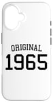 Coque pour iPhone 16 Original 1965, 60 ans pour homme et femme, 60e anniversaire