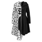 Cruella De Vil Costume Dress Halloween Carnival Suit For Women Girls -a Adult XXXL