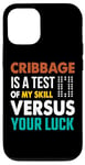 Coque pour iPhone 14 Pro Cribbage Lover Cribbage Jeu de société Champion Cribbage