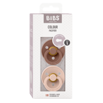 BIBS - Bibs Colour Klassisk napp - Beige, Brun - Size 1