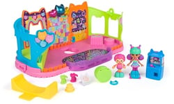 Gabby's Dollhouse, Party Room Playset with Exclusive Toy Figures, Doll’s House Furniture, Accessories and Fidget Play, Kids’ Toys for Girls and Boys Aged 3+