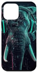 Coque pour iPhone 12 mini Elephant Music Animal Casque audio art numérique Tech