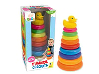 Teorema Giocattoli Théorème Jouets – Pyramide à Anneaux colorée, Multicolore, 3.te65494