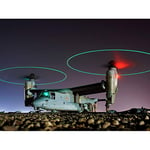 Miltary USA Navy V-22 Osprey Tritrotor Aircraft Photo Premium Wall Art Canvas Print 18X24 Inch