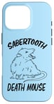 Coque pour iPhone 16 Pro Funny Sabertooth Death Mouse Possum Lover