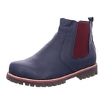 Andrea Conti Bottines pour Femme, Bleu Bordeaux, 38 EU