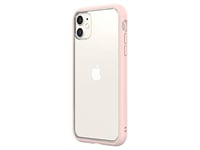 RhinoShield Coque Compatible avec [iPhone 11] | Mod NX - Protection Fine Personnalisable avec Technologie d'absorption des Chocs [sans BPA] - Rose Poudré