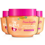 3x Loreal Elvive Dream Lengths Saviour Hair Mask 300ml for Long Damaged Hair