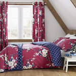 Catherine Lansfield Hometextiles, Linge de lit, Parure de Couette, Coton, Prune, 200x200+80x80(2)