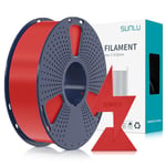 SUNLU Filament PLA Haute Vitesse1.75 mm, Filament PLA pour Imprimante 3D rapide, Conçu pour l'impression à Grande Vitesse, HS-PLA Filament, Précision Dimensionnelle +/- 0.02 mm, 1KG Rouge