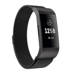 Fitbit Charge 4 Armband Milanesisk Loop Svart