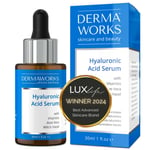 HYDRATING HYALURONIC ACID SERUM Face Serum with Vitamin C, Vitamin E & Aloe Vera