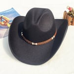 Syksy Talvi 2023 Länsi Miesten Villainen Cowboy-hattu Metallisolki Syksy Talvi Jäljitelmä Villa Vintage Knight Hat chapeu cowb