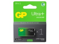 Gp Ultra Plus Alkaline 9V Batteri 1604Aup/6Lf22 1-Pack