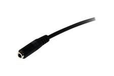 StarTech.com 2m 3.5mm 4 Position TRRS Headset Extension Cable - M/F - audio Extension Cable for iPhone (MUHSMF2M) - forlængerkabel til hovedsæt - 2 m