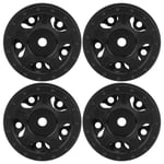 (Black)4pcs RC Aluminum Alloy Wheel Hubs For Axial SCX24 C10 JLU B‑17 1/24 TPG