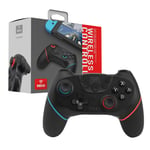 Manette Switch Pro Vibrante Sans Fil Bluetooth pour Console Switch, PC, Linux, R