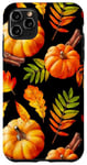 Coque pour iPhone 11 Pro Max Saison des citrouilles : automne, feuilles tombantes, automne joyeux