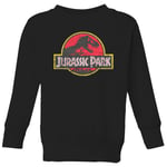 Jurassic Park Logo Vintage Kids' Sweatshirt - Black - 5-6 Years - Black