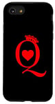 Coque pour iPhone SE (2020) / 7 / 8 Jeu de cartes à jouer Queen Of Hearts King Of Hearts