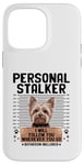 Coque pour iPhone 14 Pro Max Personnel Stalker Yorkshire Terrier Yorkshire Chien Yorkshire Yorkshire