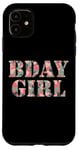 iPhone 11 Pink Camo Bday Girl Military Hunter Birthday Case