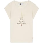 ROLAND GARROS - Tee-Shirt Tour Eiffel - Enfant - Fille - 100% Coton - Rose - Taille 10 Ans