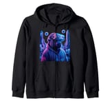 Gorilla VR Gamer Tag Gorilla Monkey VR Gamer Zip Hoodie