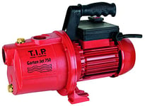 T.I.P. Garten-Jet 750 Pompe de Jardin en Fonte Massive Débit 2800 l/h Hauteur de Refoulement 42 m Puissance nominale 600 W avec Système Hydraulique à Jet Poignée Ergonomique Couleur Rouge Noir