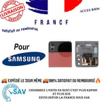 Original Vitre Arrière Supérieur Rouge Pour Samsung Galaxy Z Flip 4 (F721B)