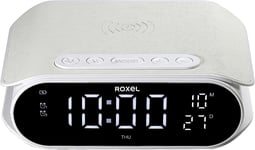 Bedside Alarm Clock With Super Fast Wireless Phone Charging - Roxel RAC-10