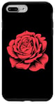 iPhone 7 Plus/8 Plus floral rose graphic Beautiful red flower plant simple design Case