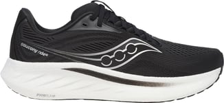 Saucony Ride 18 M Löparskor Black/White, US 10