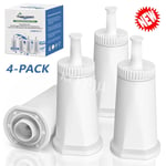 4Pc Water Filter Cartridges for Sage Barista Espresso Coffee Machine Claro Swiss