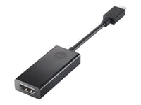 Hp - Ekstern Videoadapter - Usb-C - Hdmi - Sort - För Elite Slice  Elitebook 1040 G3  Elitebook X360  Zbook 15 G3, Studio G3