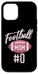 Coque pour iPhone 15 Football Mom #0 Funny Mother Woman Touchdown Girl Son Pink