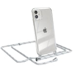 For Apple IPHONE 11 cover With Chain Band Rope Phone Soft Case To Sling On White