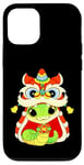 Coque pour iPhone 12/12 Pro Happy Lunar Chinese New Year 2025 Cute Baby Snake Dragon